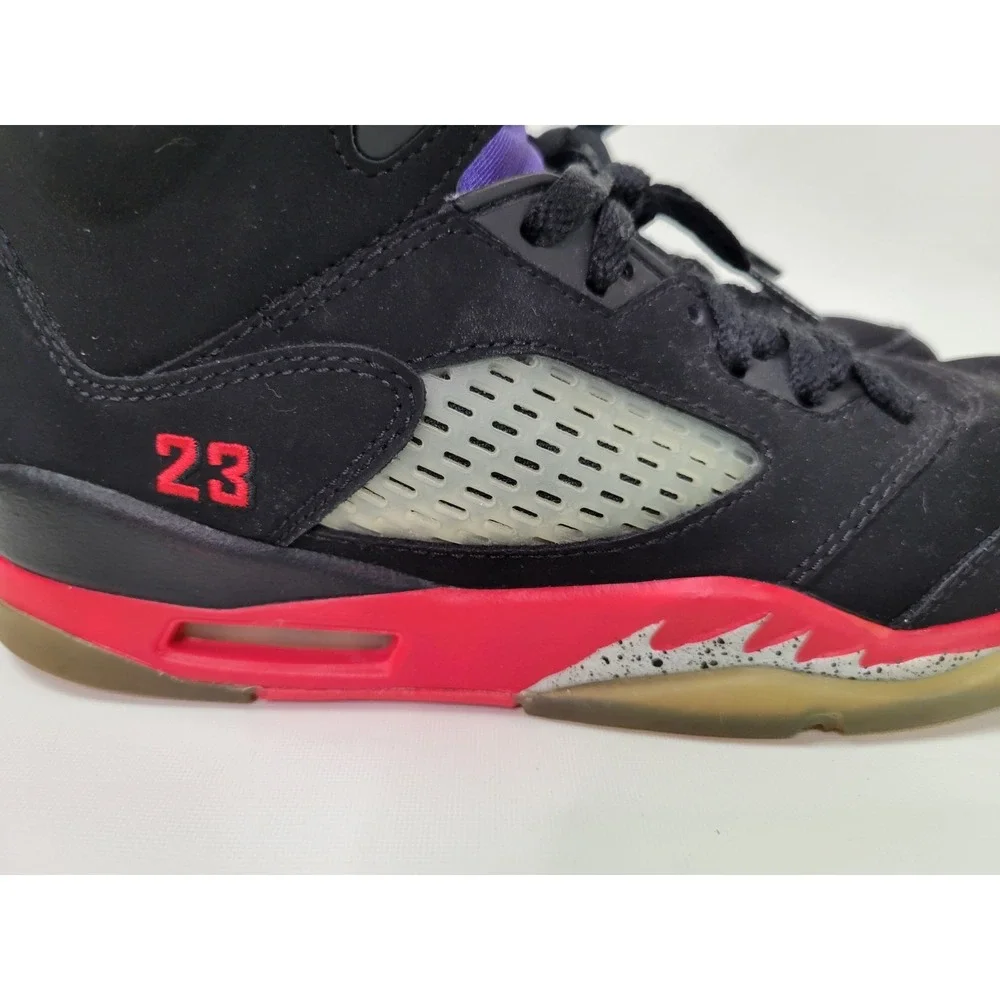 Nike Air Jordan 5 Retro Top 3 Black Red cz2989-001 5.5Y‎